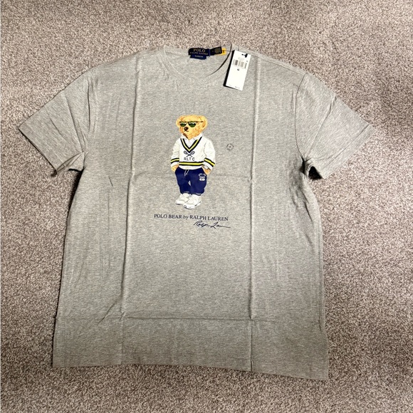 Polo Ralph Lauren Other - Polo by Ralph Lauren Gray Tee with cricket Bear Design